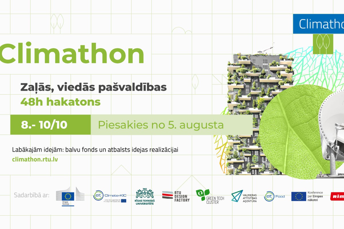 Hakatons ‘Climathon 2021 – zaļās, viedās pašvaldības’